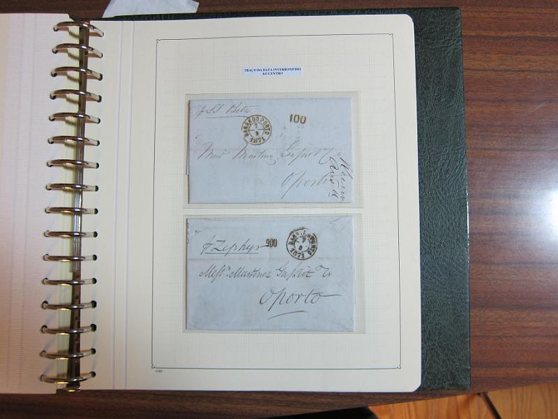 0014 (96).jpg -     Lote:    14      Marcofilia      Lotes Especiais       Descrição:      Portugal.   Colecção montada em dois álbuns com estudo especializado das marcas de duplo círculo e circulares do Porto, com selos de diversas emissões e cartas. Lote a ver.        Lote       Valor Base:     &euro; 1.500,00     Valor Venda:     &euro; 1.500,00     